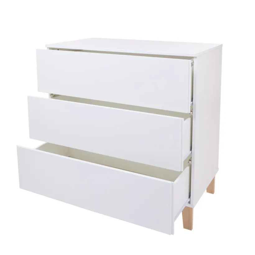 Commode 3 tiroirs blanche Noah 2.0