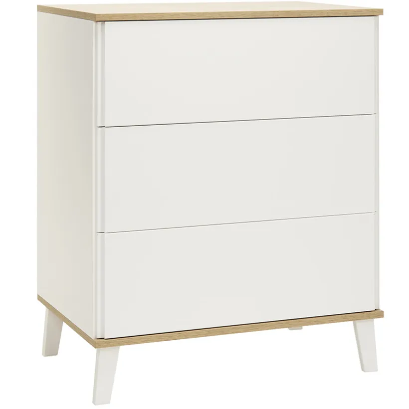 Commode 3 tiroirs en bois Noah