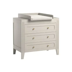 Commode 3 tiroirs Milenne sable-beige