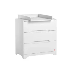 Commode à 3 tiroirs Ova blanc