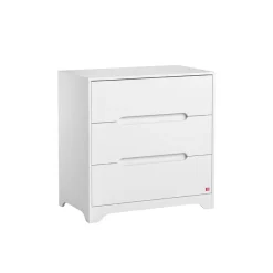 Commode à 3 tiroirs Ova blanc
