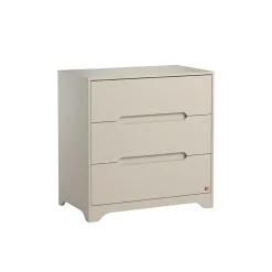 Commode à 3 tiroirs Ova gris-beige