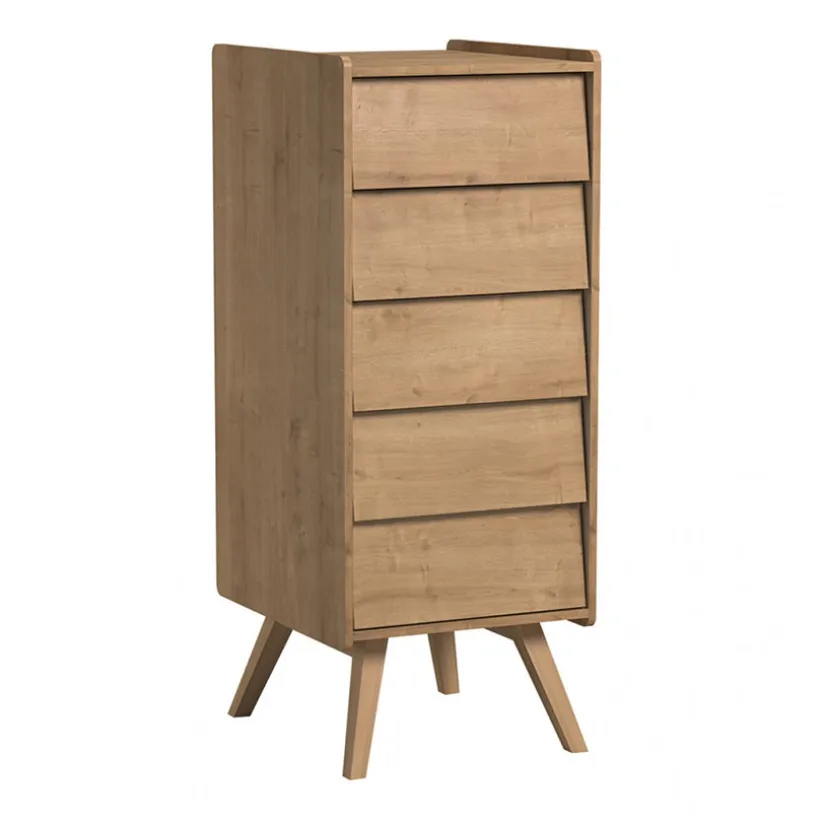 Commode Vintage Chiffonnier - Chêne