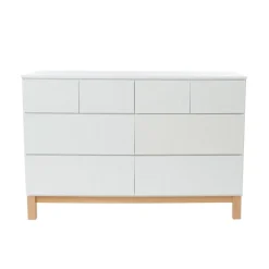Commode XXL 8 tiroirs Mae - Blanche