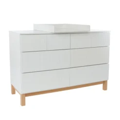 Commode XXL 8 tiroirs Mae - Blanche