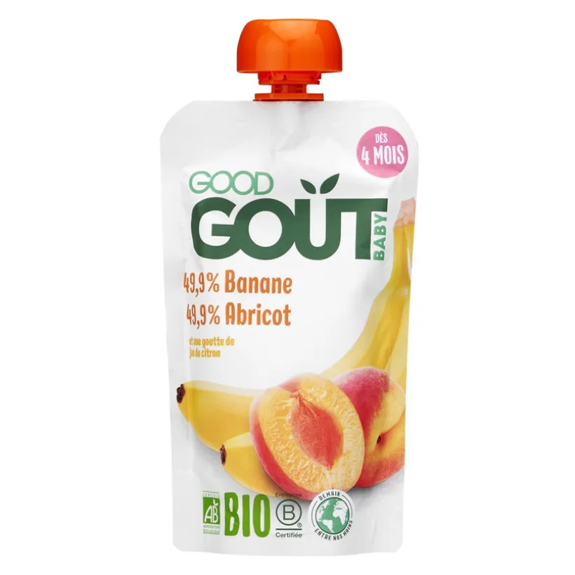 Compote banane abricot bio - 120g