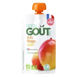 Compote de fruits en gourde mangue bio - 120g