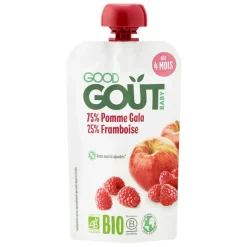 Compote pomme framboise bio - 120g