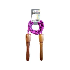 Corde à sauter en bois 2m