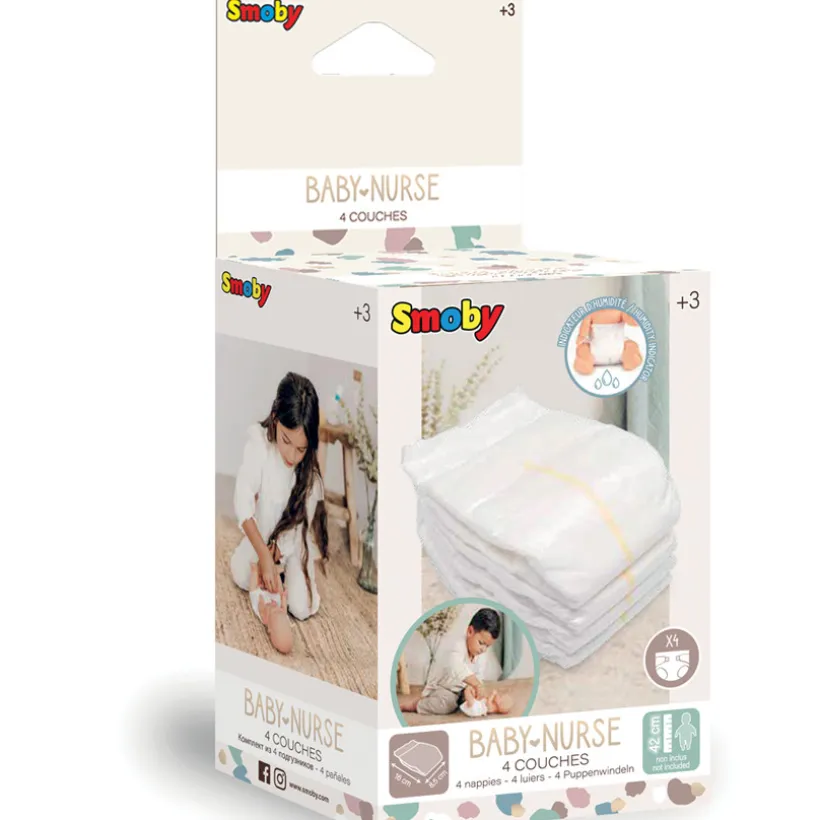 4 couches pour poupons