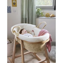 Couffin tressé en fibres naturelles Sweetdream