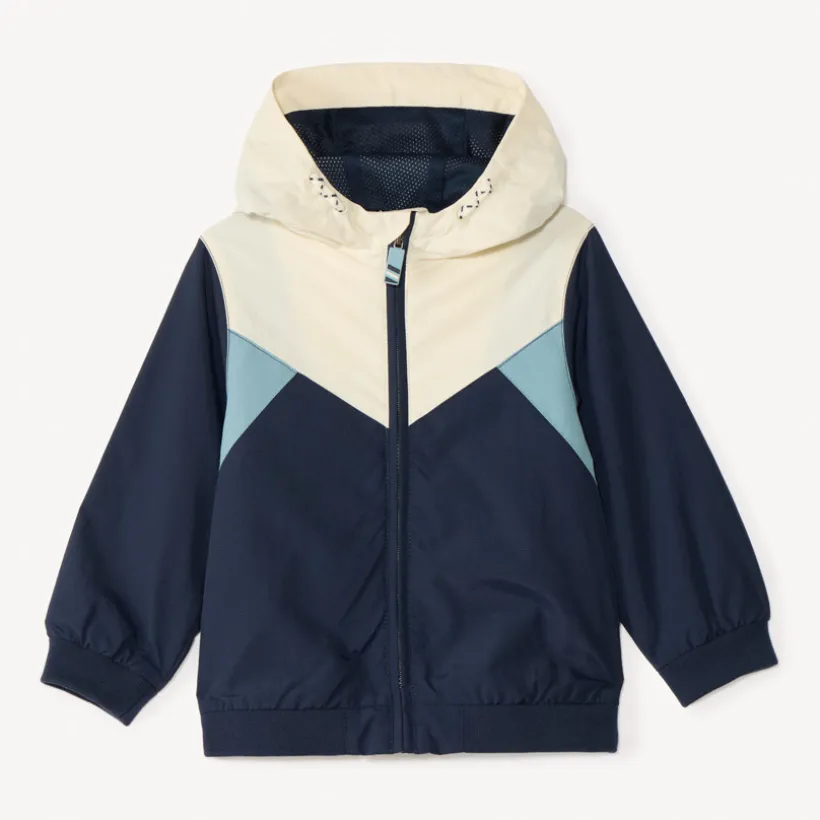 Coupe-vent à capuche en ripstop imperméable pour bébé garçon
