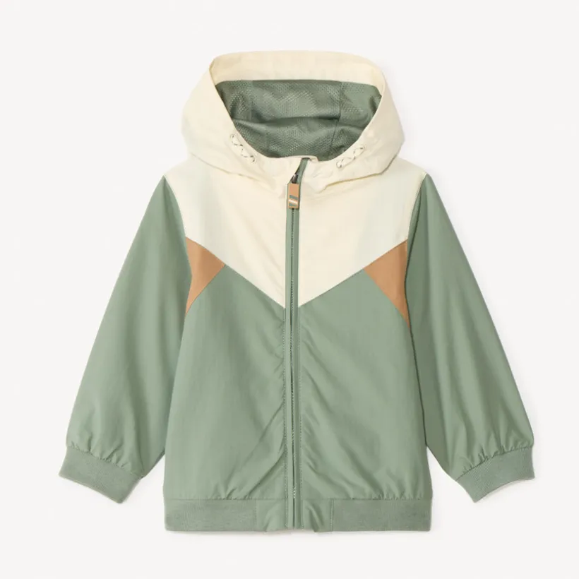 Coupe-vent à capuche en ripstop imperméable pour bébé garçon