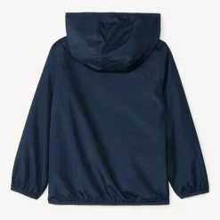 Coupe-vent à capuche en toile imperméable pour fille