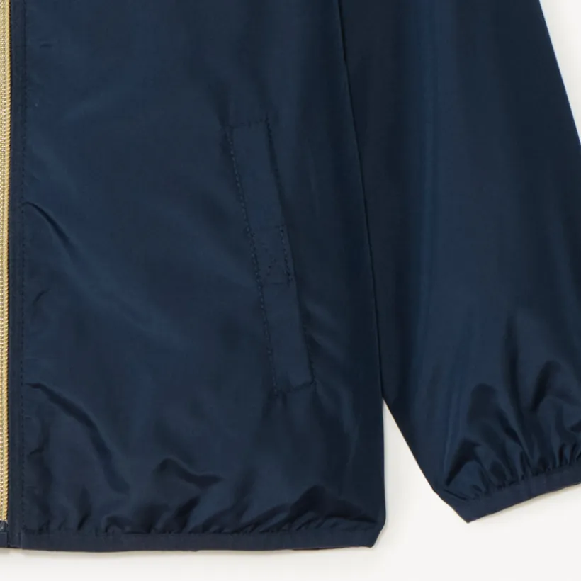 Coupe-vent à capuche en toile imperméable pour fille