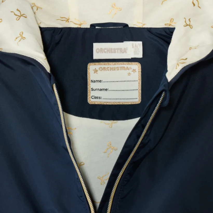 Coupe-vent à capuche en toile imperméable pour fille