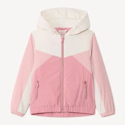 Coupe-vent doublé effet color block pour fille