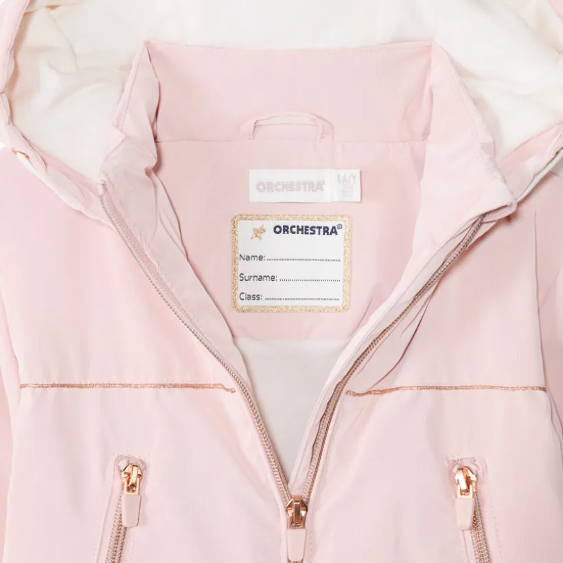 Coupe-vent en ripstop uni doublé sherpa pour fille