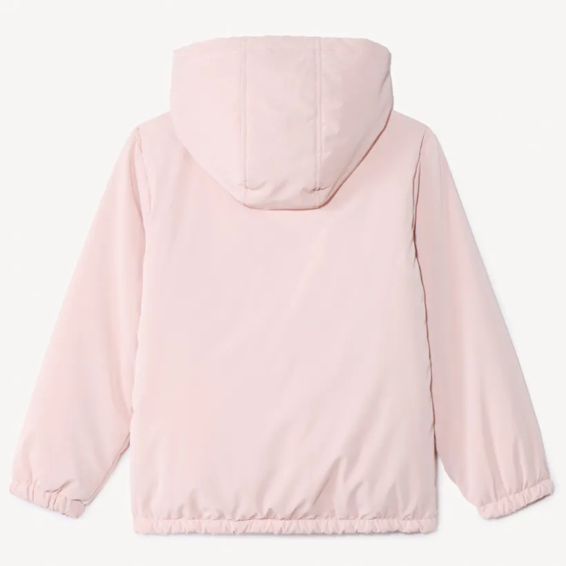 Coupe-vent en ripstop uni doublé sherpa pour fille