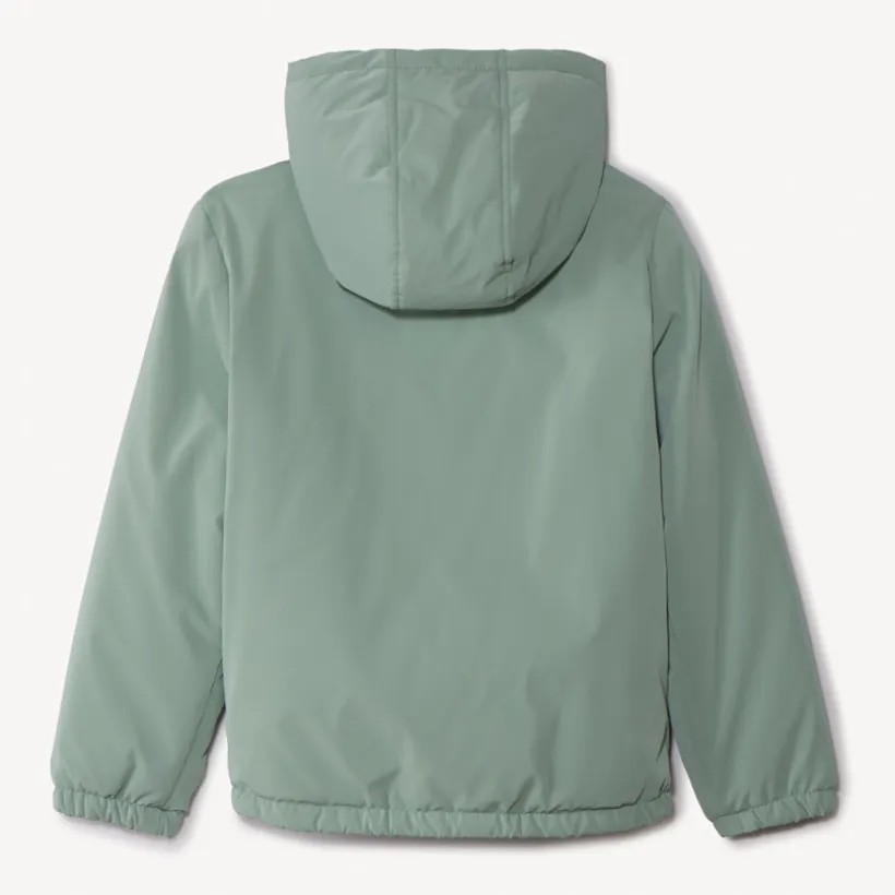 Coupe-vent en ripstop uni doublé sherpa pour fille