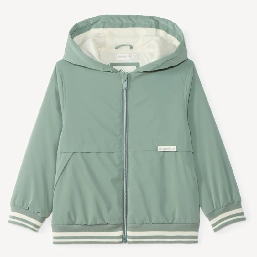 Coupe-vent garçon zippé à capuche imperméable