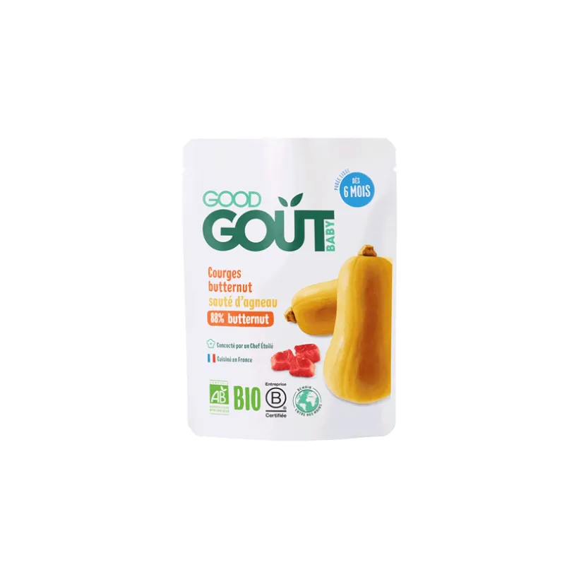 Courges butternut et sauté d'agneau - 190g