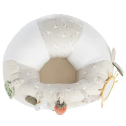 Coussin d'activités 2 en 1 La Vie à la Ferme écru
