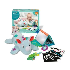 Coussin d'activités 3 en 1 Play+ rhinocéros
