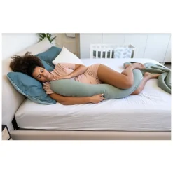 Coussin d'allaitement BUDDY multi-usages 180cm - Jersey Green