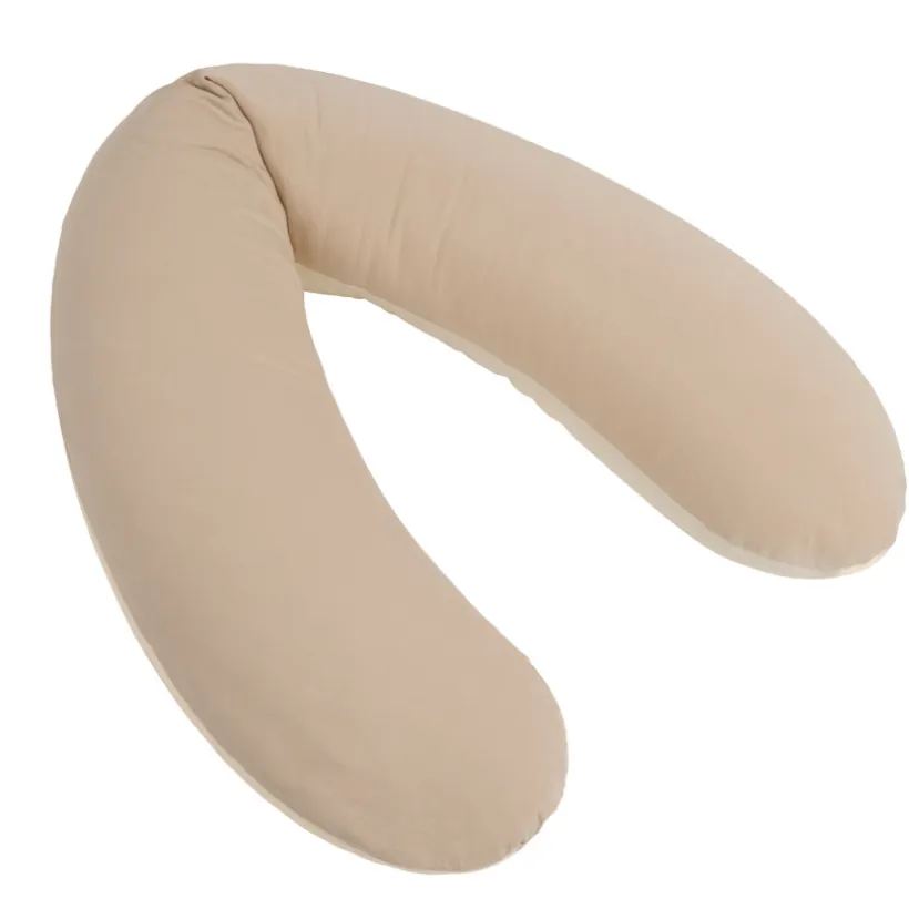 Coussin d'allaitement en microbilles bicolore