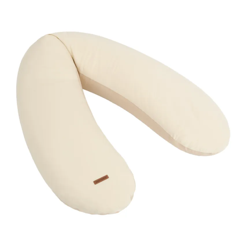 Coussin d'allaitement en microbilles bicolore