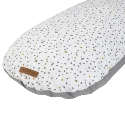 Coussin d'allaitement en microbilles 160cm imprimé Dots
