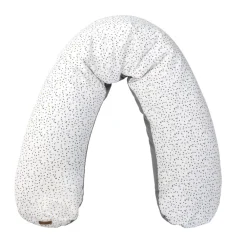 Coussin d'allaitement en microbilles 160cm imprimé Dots