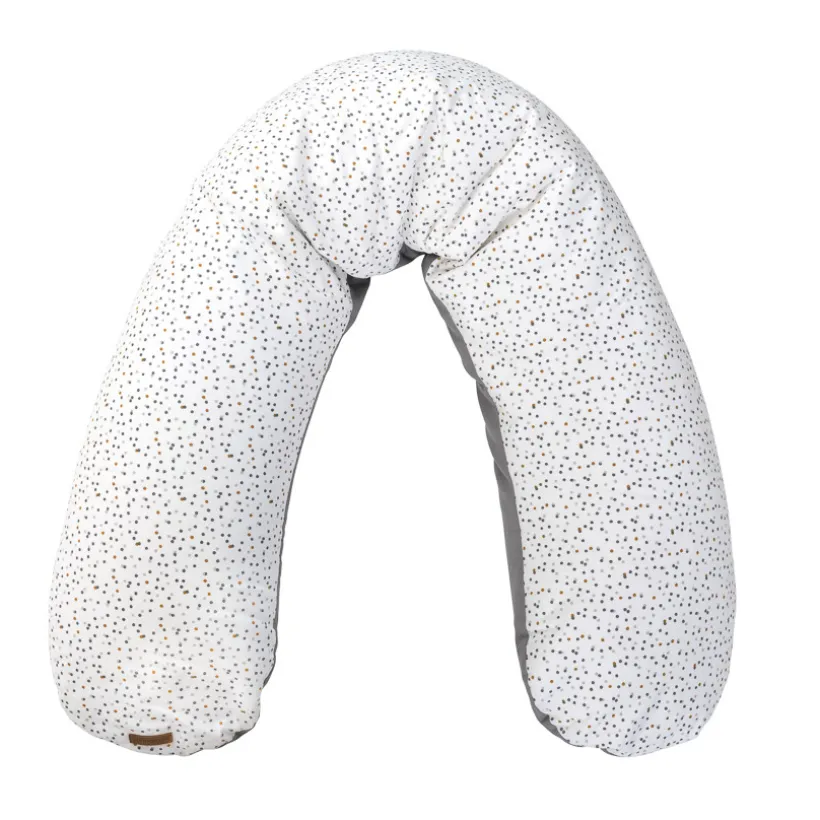 Coussin d'allaitement en microbilles 160cm imprimé Dots