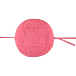 Coussin décoratif rond en tétra modulable en tour de lit ou de parc