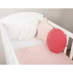 Coussin décoratif rond en tétra modulable en tour de lit ou de parc