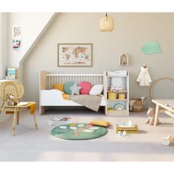 Coussin décoratif rond en tétra modulable en tour de lit ou de parc