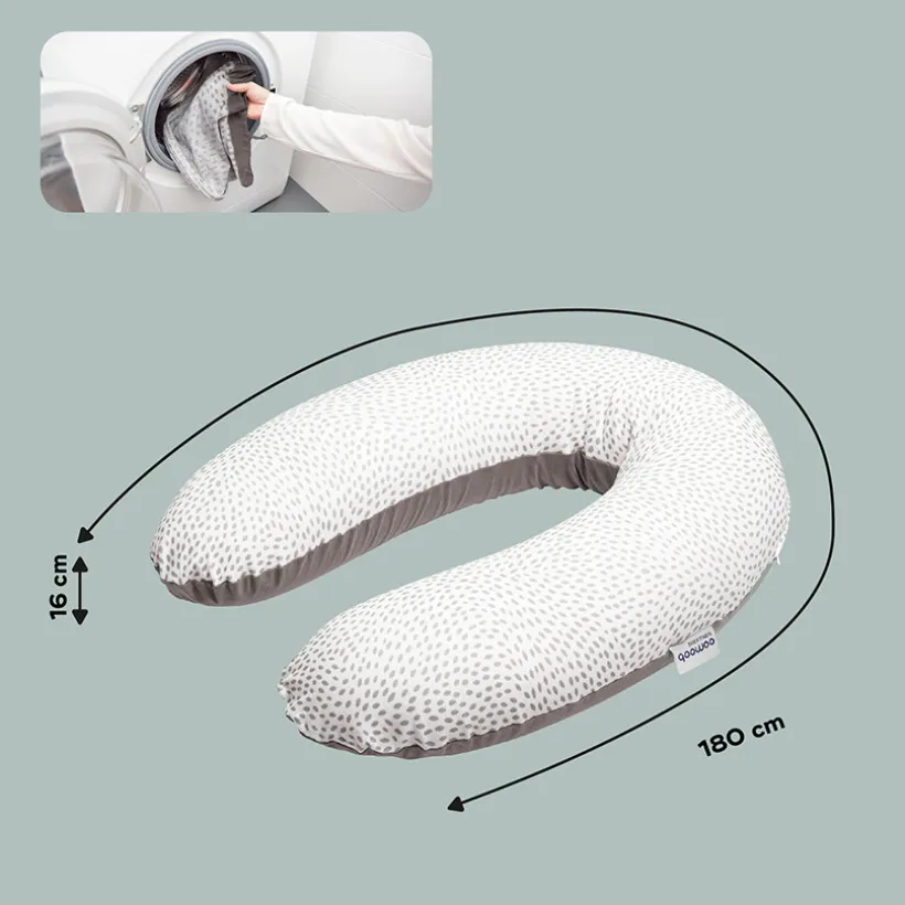 Coussin de maternité Doomoo Buddy risotto taupe