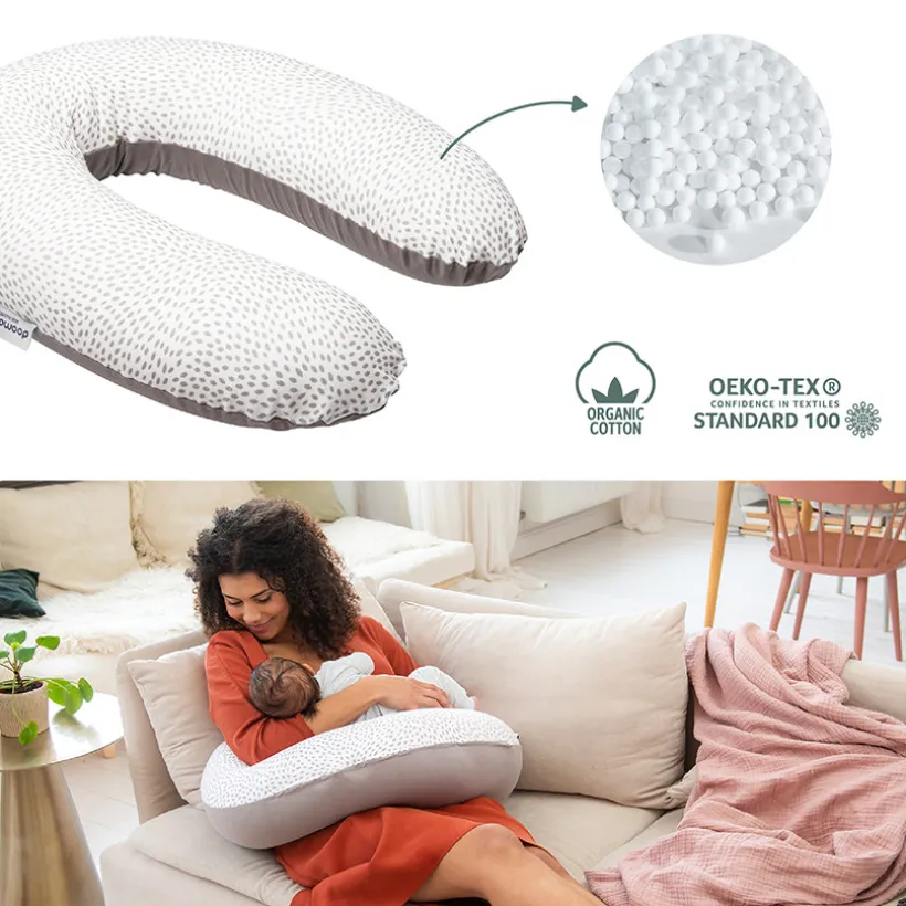 Coussin de maternité Doomoo Buddy risotto taupe