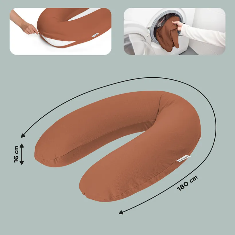 Coussin de maternité Doomoo Tetra - Terracotta