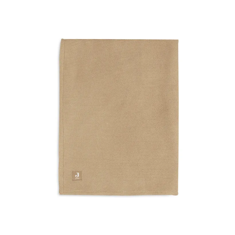 Couverture Basic Knit 75 x 100 cm Biscuit