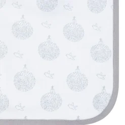 Couverture en jersey et ottoman 80x80 cm