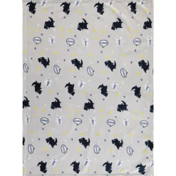 Couverture en sherpa imprimé dinosaures