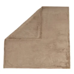 Couverture en sherpa unie 75 x 75 cm