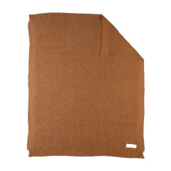 Couverture en tricot sweet caramel 75 x 100 cm