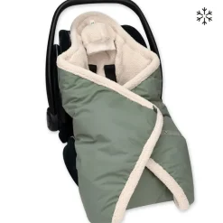 Couverture enveloppante Biside auto - Pady Rainy + Teddy - Green - 0-12 m