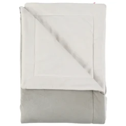 Couverture en veloudoux 100x140 cm Fluffy kaki/écru