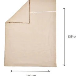 Couverture - gaze de coton - Fanfan - Sable - 100x135 cm