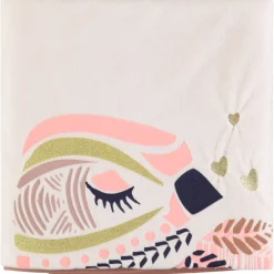 Couverture à motif oiseau pailleté