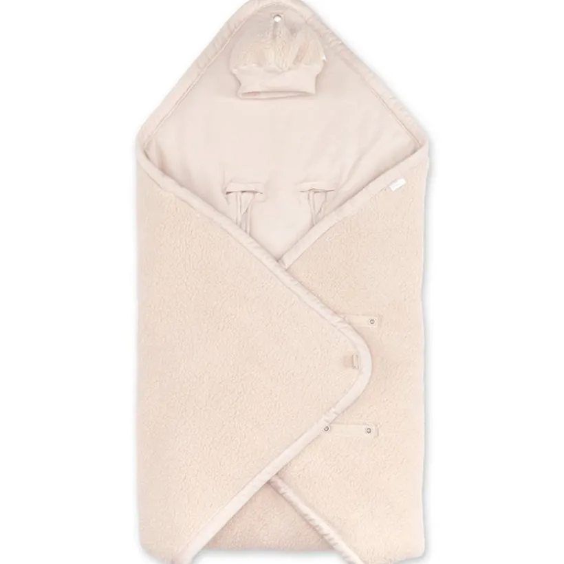Couverture Nomade Biside auto 0+ Pady teddy + jersey - Ficelle - 0-12M